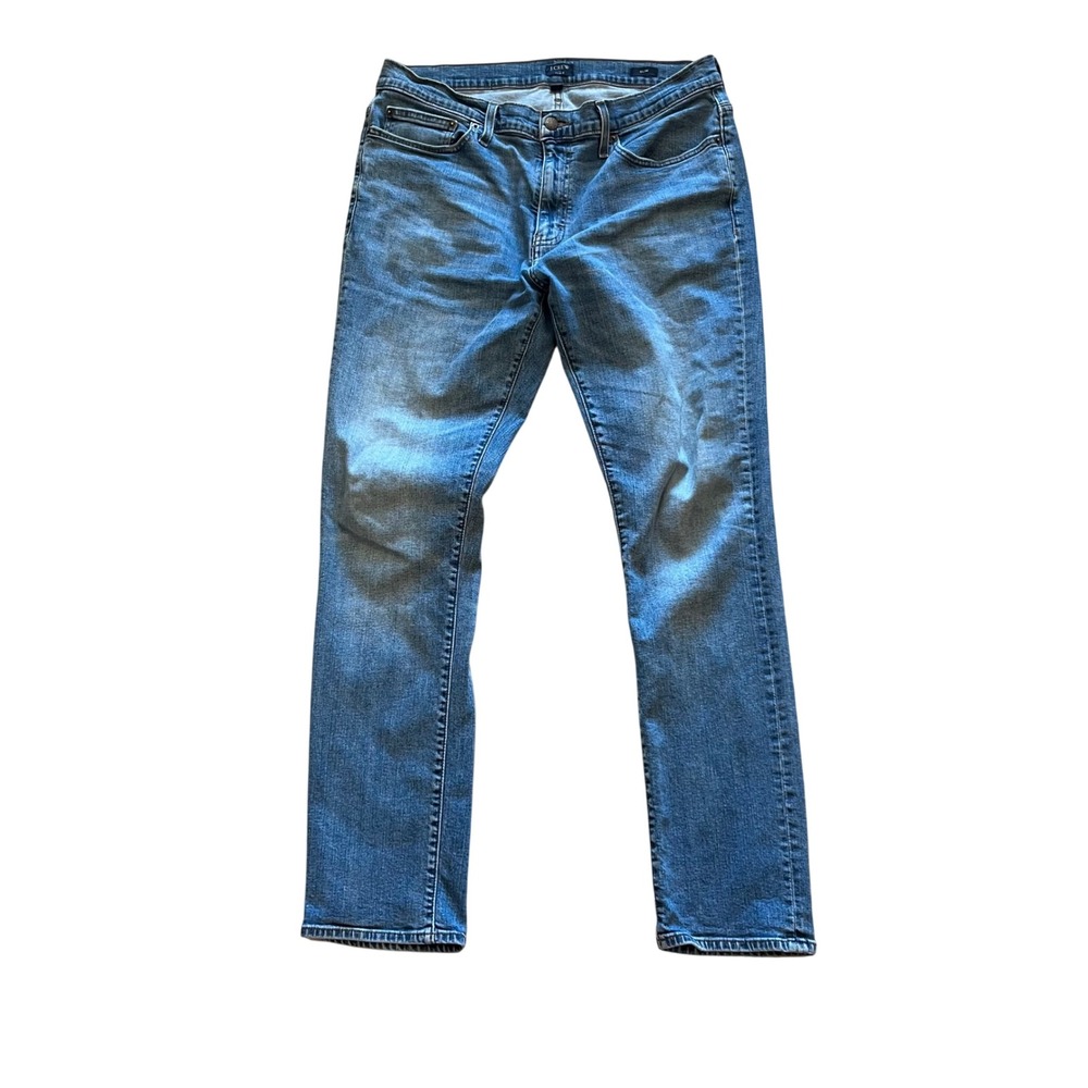 J.Crew Flex Slim Fit Jeans Mens 36x32 Medium Wash Blue Denim Stretch Pants